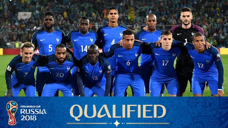 Đội hình chính thức đội tuyển bóng đá Pháp World Cup 2018
