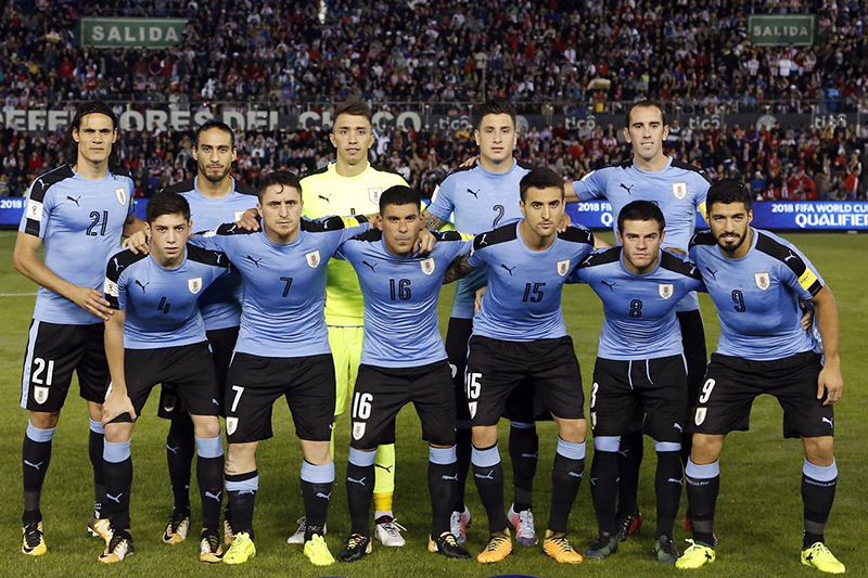 Đội hình chính thức đội tuyển bóng đá Uruguay World Cup 2018