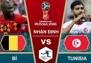 Link Sopcast World Cup 2018: Bỉ vs Tunisia 19h00 23/06/2018