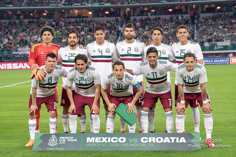 Đội hình chính thức đội tuyển bóng đá Mexico World Cup 2018