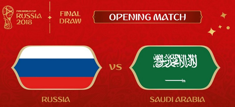 Link xem trực tiếp Nga vs Ả Rập Xê Út World Cup 2018