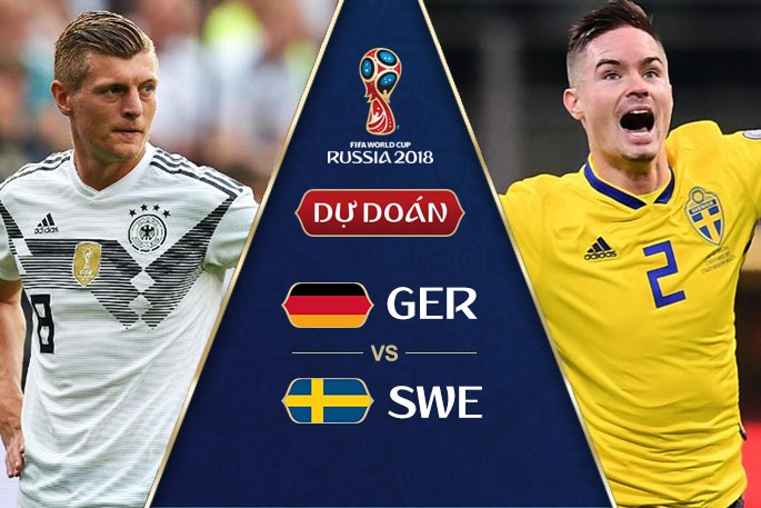 Xem trực tiếp World Cup 2018: Đức vs Thụy Điển 01:00 24/06/2018
