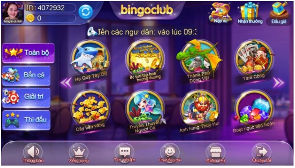 BINGO CLUB BẮN CÁ ĐỔI TIỀN CÁCH KIẾM TIỀN XU TRONG GAME  BINGO CLUB