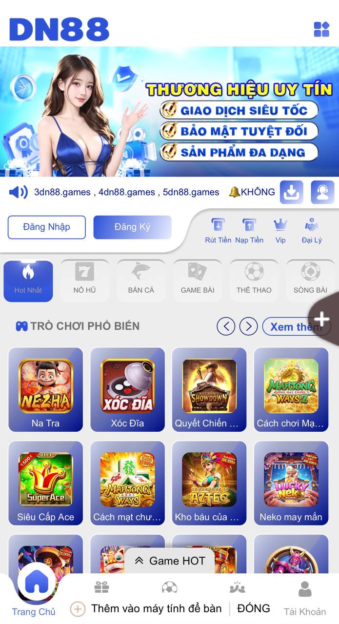 Link Đăng Ký & Đăng Nhập DN88 Chính Thức